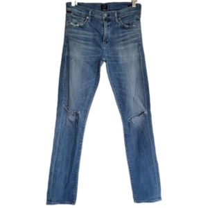 Citizens of Humanity Agnes Midrise Slim Straight Distressed Blue Jeans Size 26